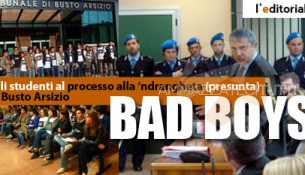 Gli studenti al processo alla 'ndrangheta (presunta) a Busto Arsizio