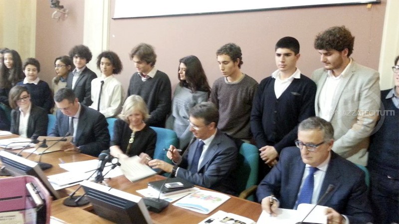 Sabelli, Giannini, Cantone e Roberti al Ministero dell'Istruzione